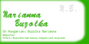 marianna buzolka business card